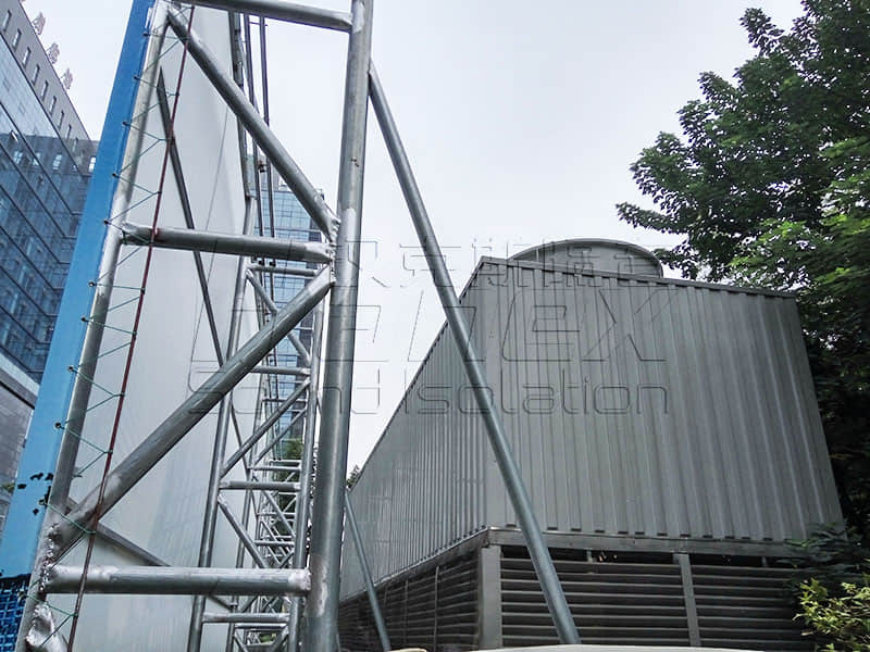 商業屋面裙樓中央空調冷卻塔降噪方案！降噪？減振誰為主？