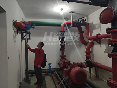 上海新四方城小區水泵房降噪項目成功案例